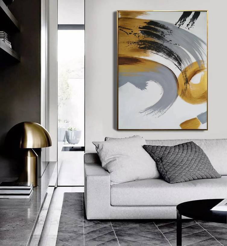 You Black Dining Modern Abstract Canvas Artwork GJ7UE wall art